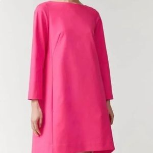 Cos EUC/Pink A line Swing Dress/Size 14
